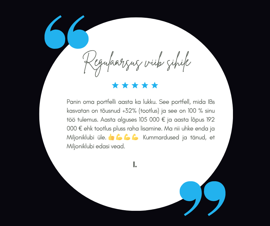 Miljoniklubi tagasiside 8